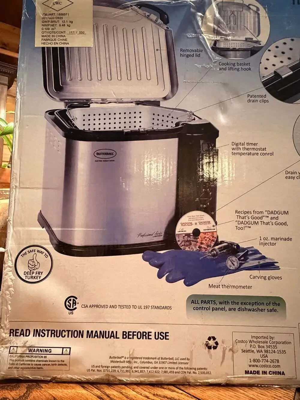 Butterball Indoor Electric Turkey Fryer XL Used once $700 NEW